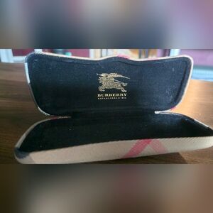 Burberry Beige and Red Plaid Clutch